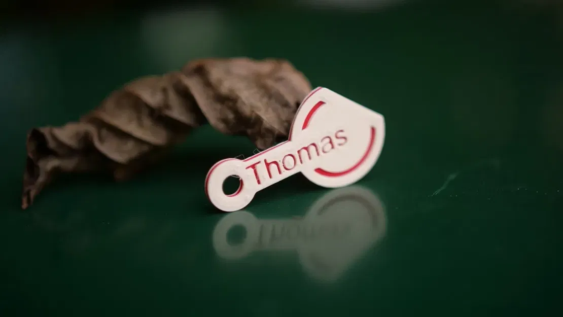 Chìa khóa móc khóa đồng xu cho xe đẩy và bảng tên - Image 2