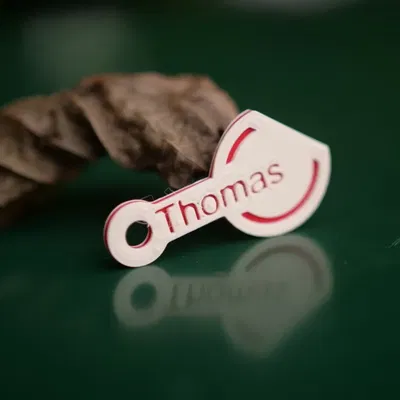 Chìa khóa móc khóa đồng xu cho xe đẩy và bảng tên