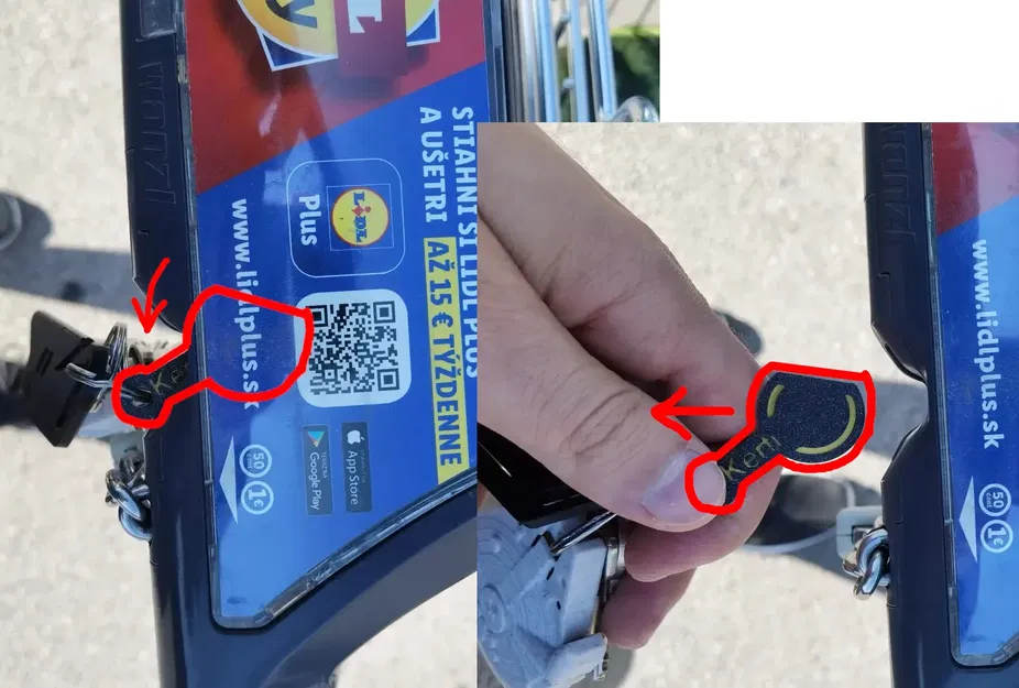 Chìa khóa móc khóa đồng xu cho xe đẩy và bảng tên - Image 3