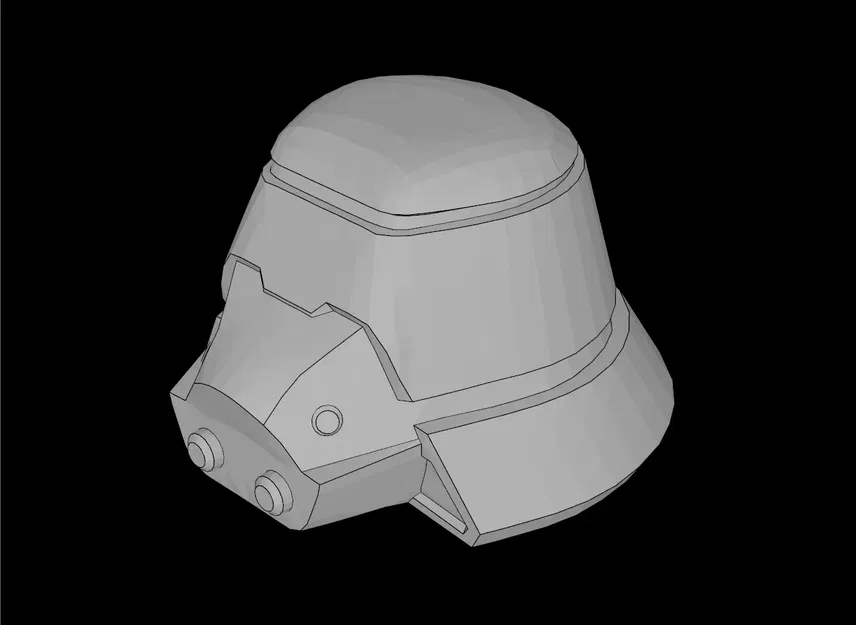 Mũ bảo hiểm lính Sith trooper tương thích Lego (98117.dat) - Image 1
