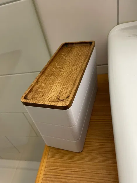 Hộp trang sức xếp chồng tiện lợi bằng gỗ sồi - Image 1