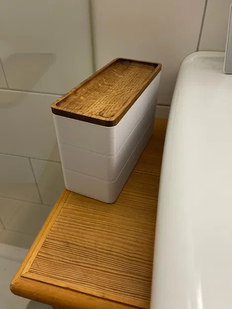 Hộp trang sức xếp chồng tiện lợi bằng gỗ sồi - Image 2