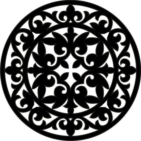 Mẫu cửa sổ hoa hồng Gothic 15 trang trí bàn - Image 2