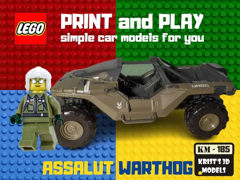 Xe tăng LEGO assalut warthog cho trò chơi xây dựng - Image 1