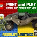Xe tăng LEGO assalut warthog cho trò chơi xây dựng - Thumbnail 1
