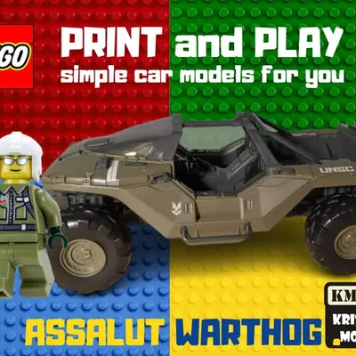 Xe tăng LEGO assalut warthog cho trò chơi xây dựng