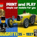 Mô hình xe đua Bugatti Type 35B năm 1927 bằng LEGO - Thumbnail 1