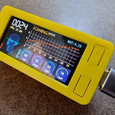 Vỏ bảo vệ cho Lilygo T Display S3 AMOLED với chân cắm