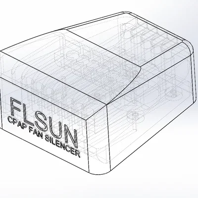 Bộ giảm tiếng ồn cho quạt CPAP trên Flsun S1/T1