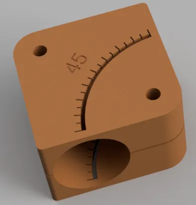 Giá đỡ cắt ống cong 70mm với thang đo góc 5 độ - Image 1