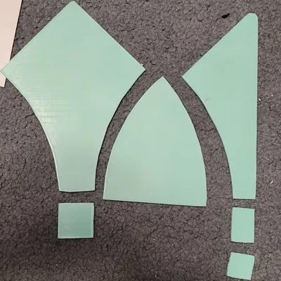 Mẫu cắt cho khối chăn bông hoa tuyết nở