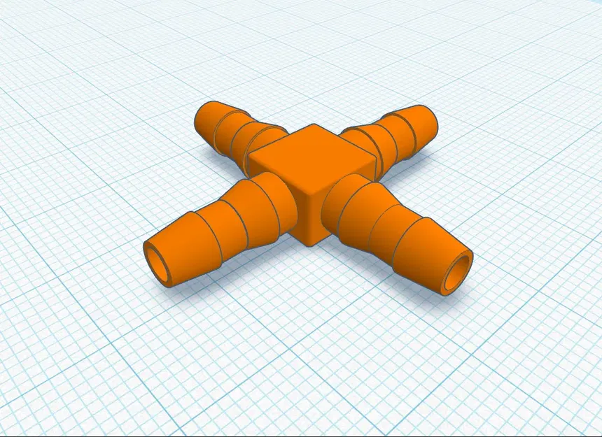 Khớp nối tưới nước nhỏ giọt 4 chiều, T và L 4.6 mm - Image 2