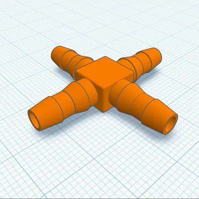 Khớp nối tưới nước nhỏ giọt 4 chiều, T và L 4.6 mm