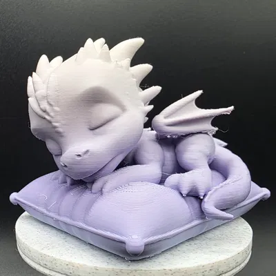 Rồng con ngủ trên gối mềm mại