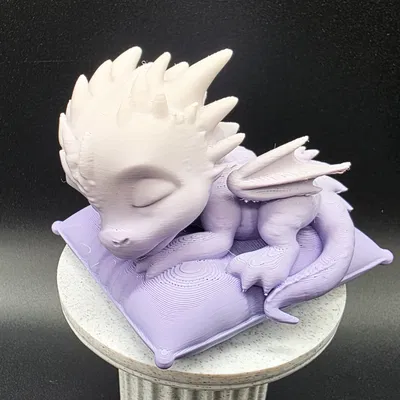 Rồng con ngủ trên gối mềm mại