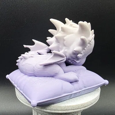 Rồng con ngủ trên gối mềm mại