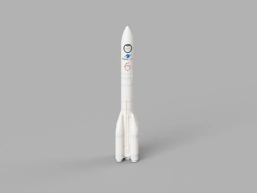 Tên lửa Ariane 6 với 4 bộ tăng cường tỉ lệ 1/100 - Image 1