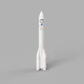 Tên lửa Ariane 6 với 4 bộ tăng cường tỉ lệ 1/100 - Thumbnail 1
