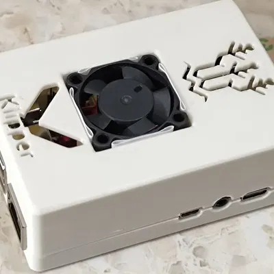 Vỏ BTT Pi V1.2 với quạt 3010 gắn trực tiếp