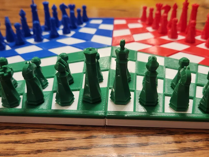 Bàn cờ vua từ tính cho 3 người chơi - Image 3