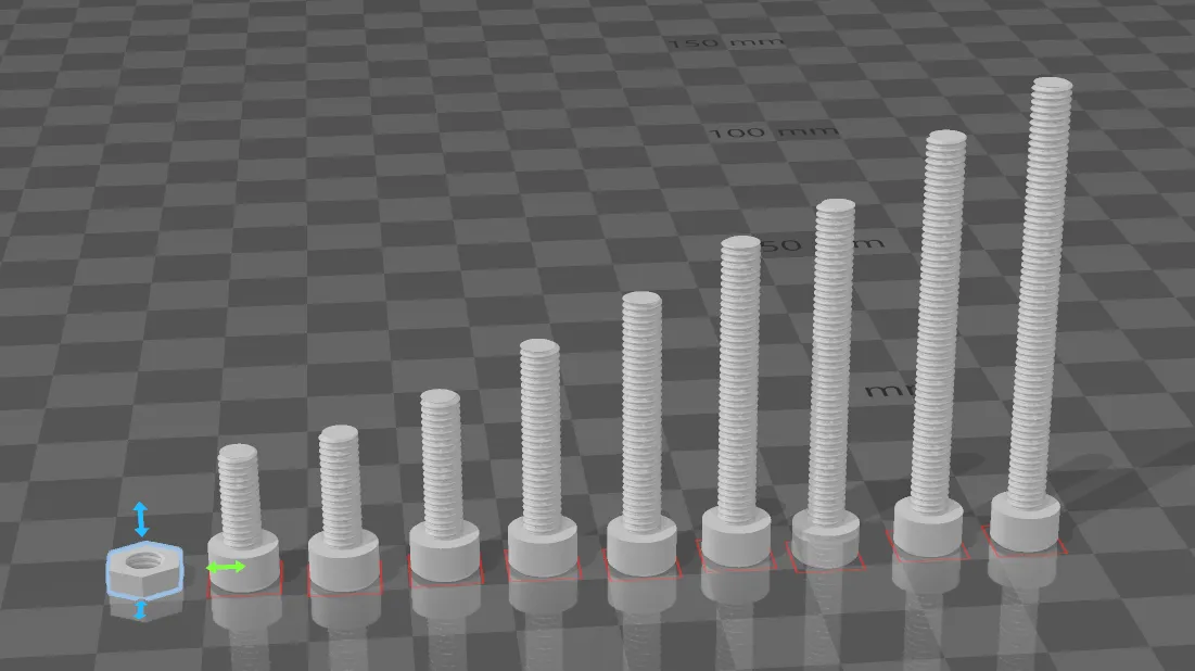 Bộ vít M4 với nhiều kích thước và đai ốc - Image 1