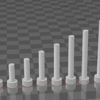 Bộ vít M4 với nhiều kích thước và đai ốc