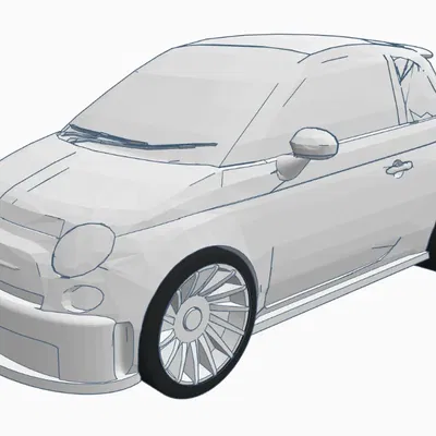 Mô hình xe FIAT 595 Abarth độc đáo và thể thao