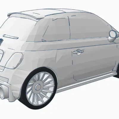 Mô hình xe FIAT 595 Abarth độc đáo và thể thao