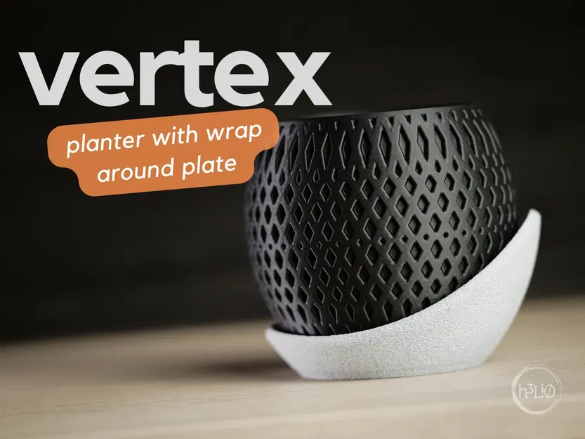 Chậu cây hiện đại với đế bao quanh tối giản - Image 1