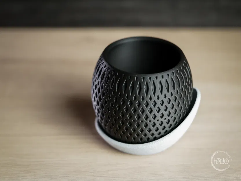 Chậu cây hiện đại với đế bao quanh tối giản - Image 2