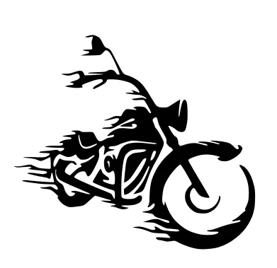 Trang trí tường hình xe máy độc đáo - Image 1