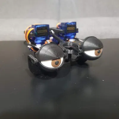Lắp ráp mắt animatronic với servo và joystick Arduino