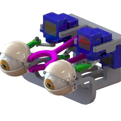Lắp ráp mắt animatronic với servo và joystick Arduino
