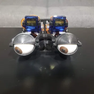Lắp ráp mắt animatronic với servo và joystick Arduino
