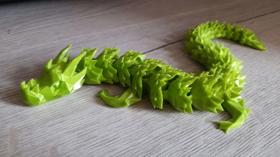 Rồng khớp nối poly thấp in từ Blender - Image 2