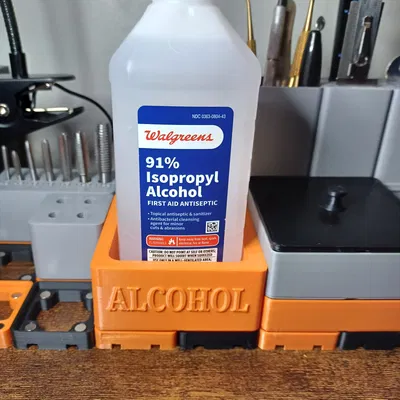 Giá đỡ chai rượu Gridfinity cho chai 16oz