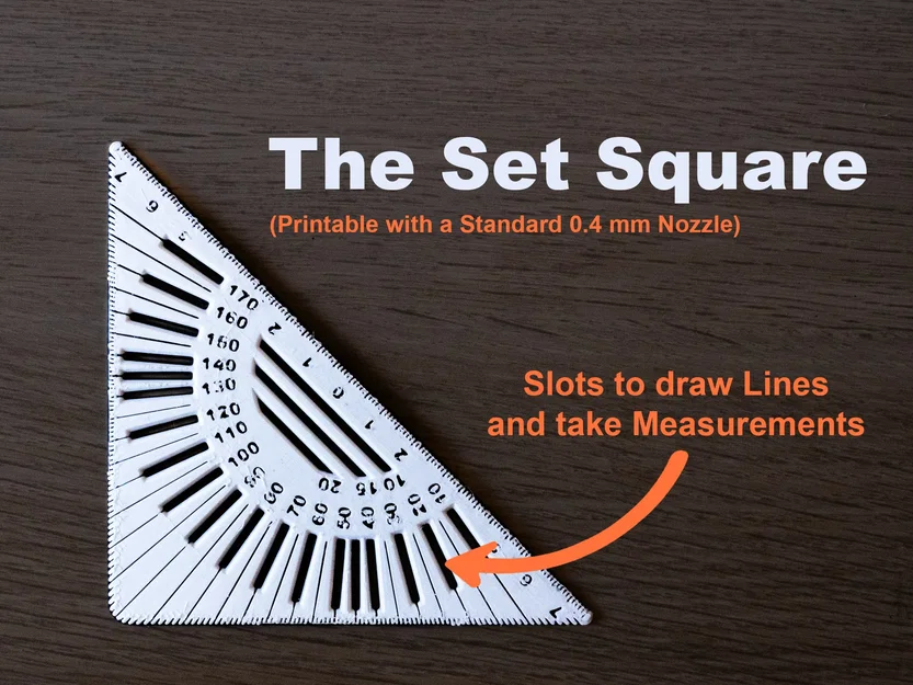 Thước kẻ góc có khe cho việc vẽ chính xác - Image 1