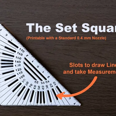 Thước kẻ góc có khe cho việc vẽ chính xác