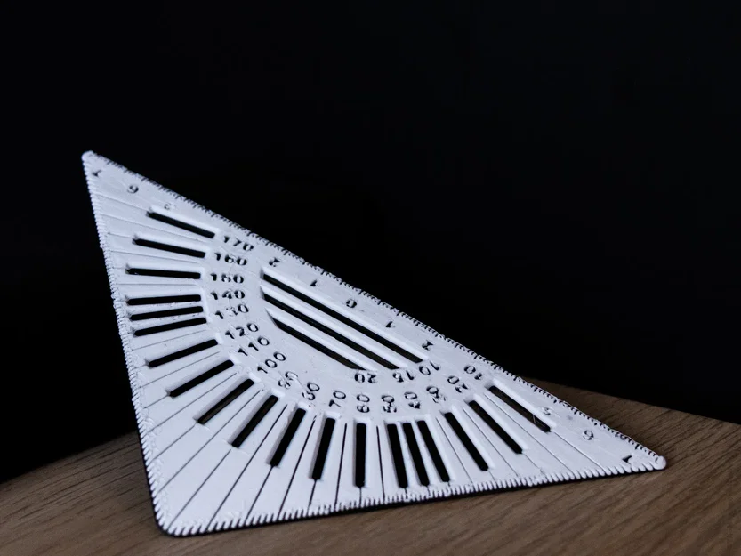 Thước kẻ góc có khe cho việc vẽ chính xác - Image 3