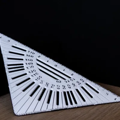 Thước kẻ góc có khe cho việc vẽ chính xác