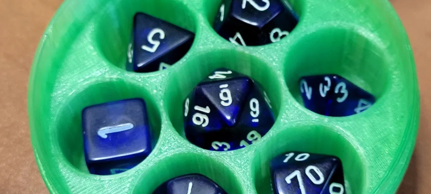 Hộp chứa xúc xắc 7 viên cho trò chơi bàn - Image 1