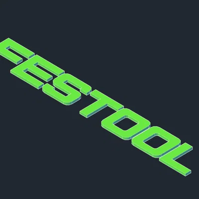 Biểu tượng Festool dạng file .stl cho in 3D