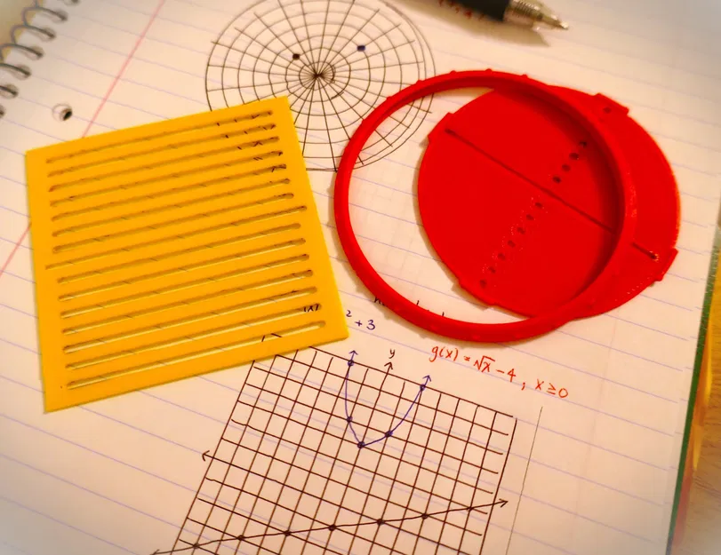 Khuôn mẫu vẽ đồ thị hình tròn và hình chữ nhật - Image 1