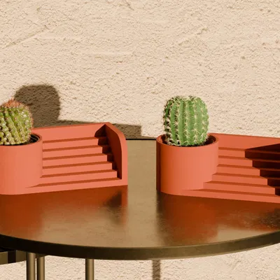 Chậu cây trang trí kiểu thang cho không gian sống