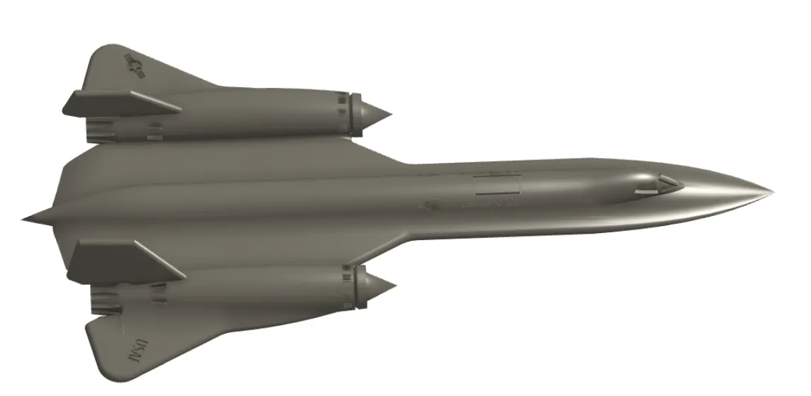 Mô hình máy bay trinh sát Lockheed SR-71 Blackbird - Image 2