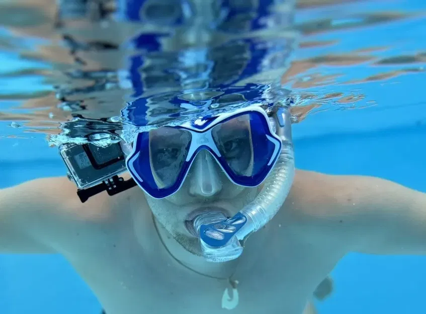 Giá đỡ gắn camera GoPro cho mặt nạ lặn - Image 1