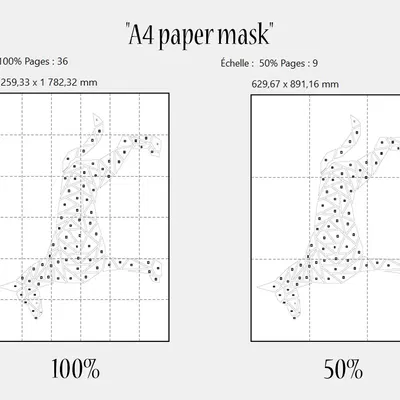 Nghệ thuật tường hình chó hình học - phong cách Malinois