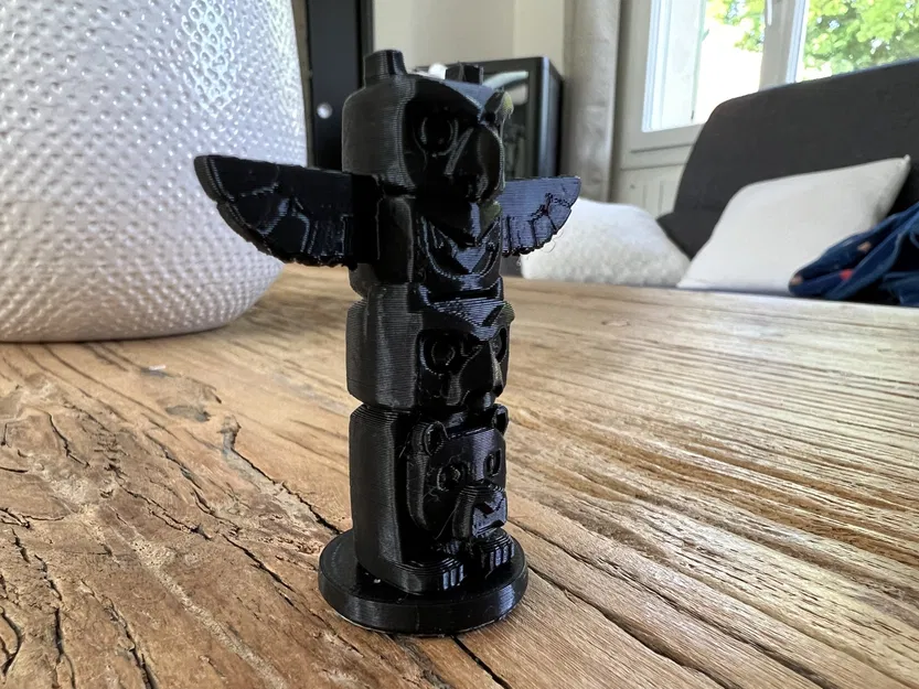 Tượng totem phong cách Ấn Độ độc đáo 3D - Image 2