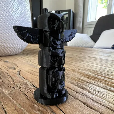 Tượng totem phong cách Ấn Độ độc đáo 3D