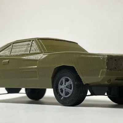 Mô hình xe Dodge Charger 500 HEMI phong cách low-poly
